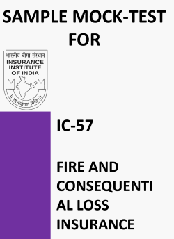 IC-57 Fire and Consequential Loss Insurance