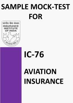 IC-76 Aviation Insurance